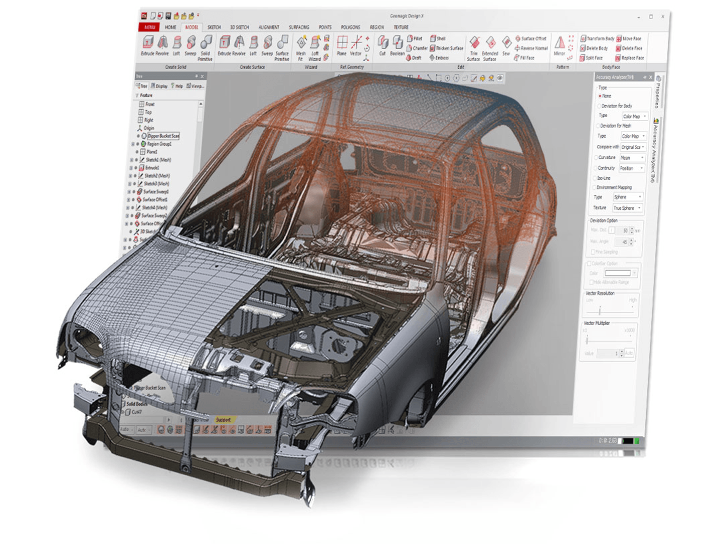 Geomagic design X car workflow
